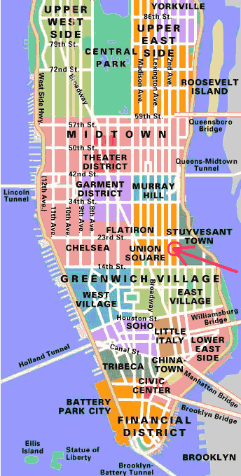 Finding your way around Manhattan – Part 2 – Different neighborhoods of Manhattan